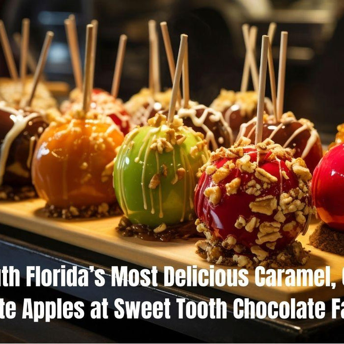 How about them apples Discover South Florida’s most delicious caramel, candy, and chocolate apples at Sweet Tooth Chocolate Factory for a sweet indulgence.