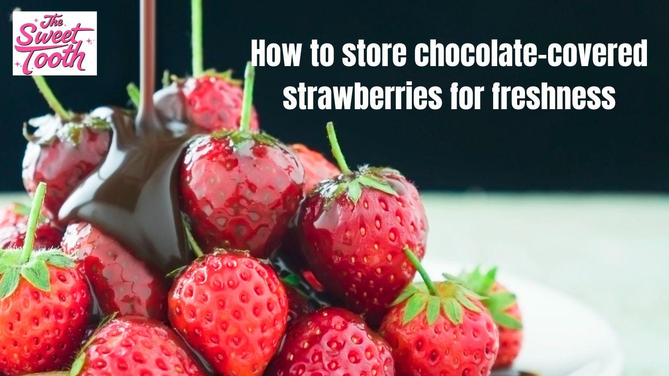 Discover expert tips on how to store chocolate-covered strawberries for freshness. Keep them looking and tasting amazing for any occasion.
