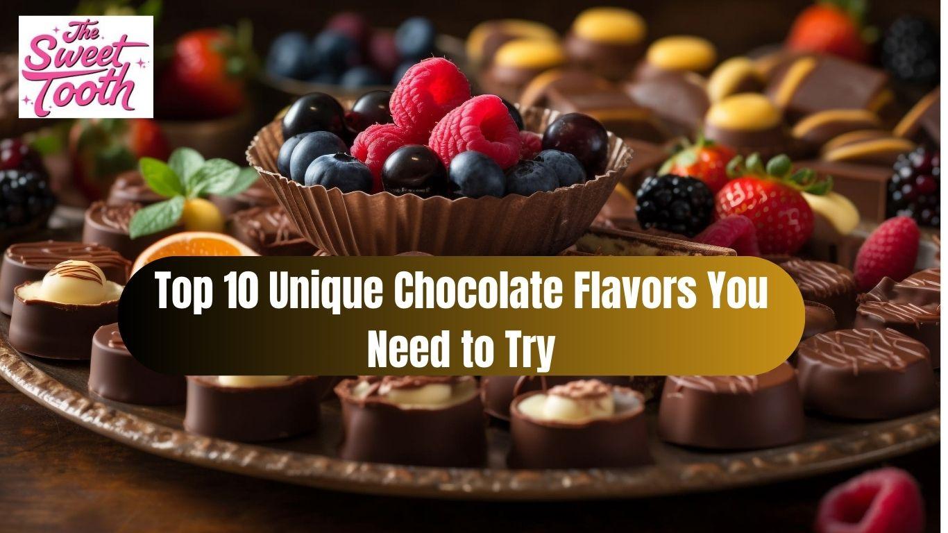Top 10 Unique Chocolate Flavors You Need to Try This Year – The Sweet Tooth