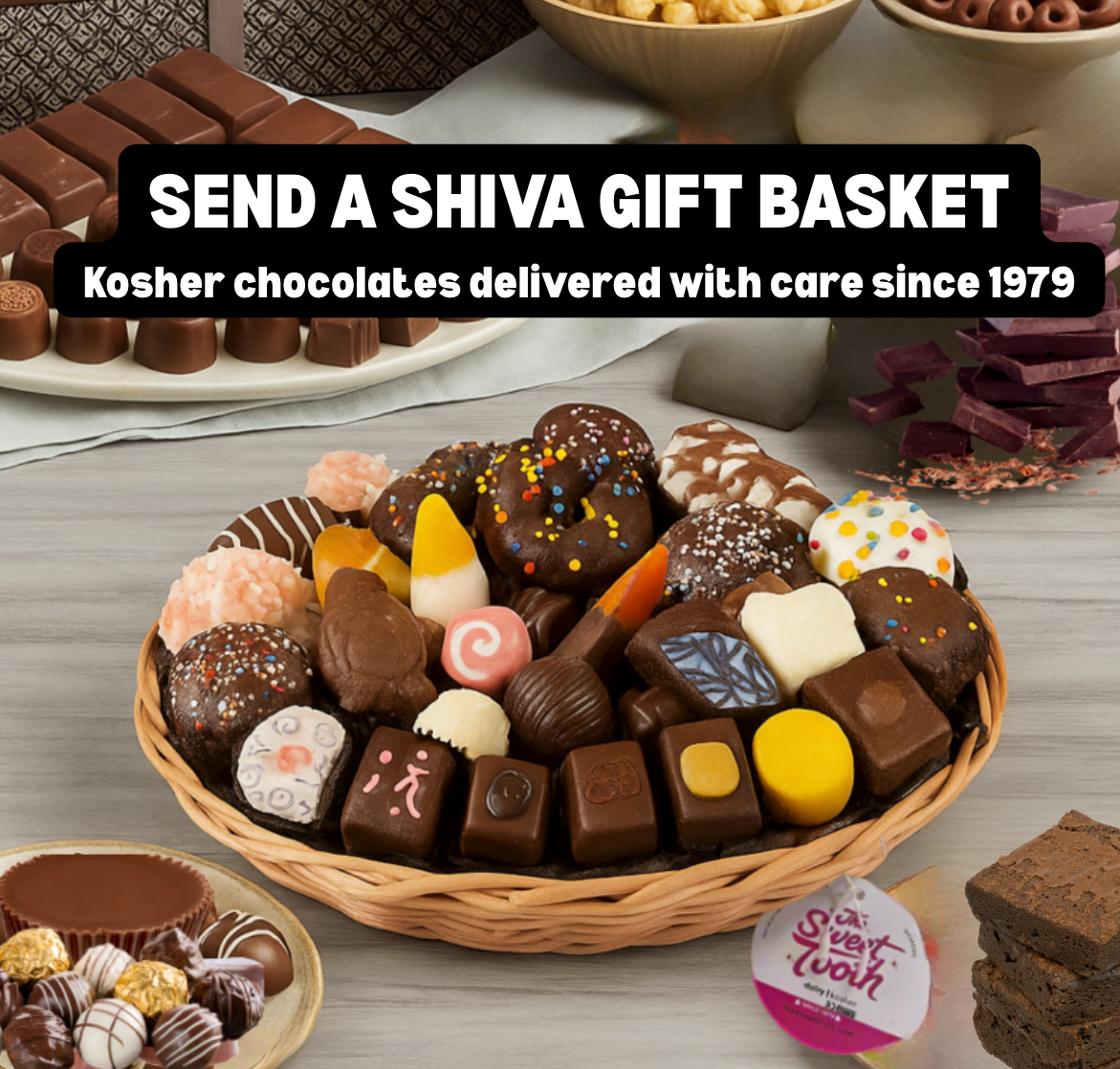 Chocolate shiva basket kosher