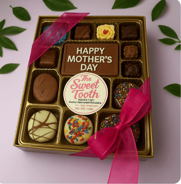 Mother’s Day Signature Chocolate Gift Box – 15 Pieces + Chocolate Greeting Card from The Sweet Tooth
