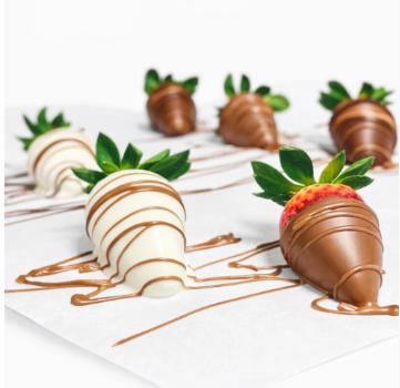 Chocolate-covered strawberries shown from multiple angles for detail The Sweet Tooth North Miami Beach since 1979