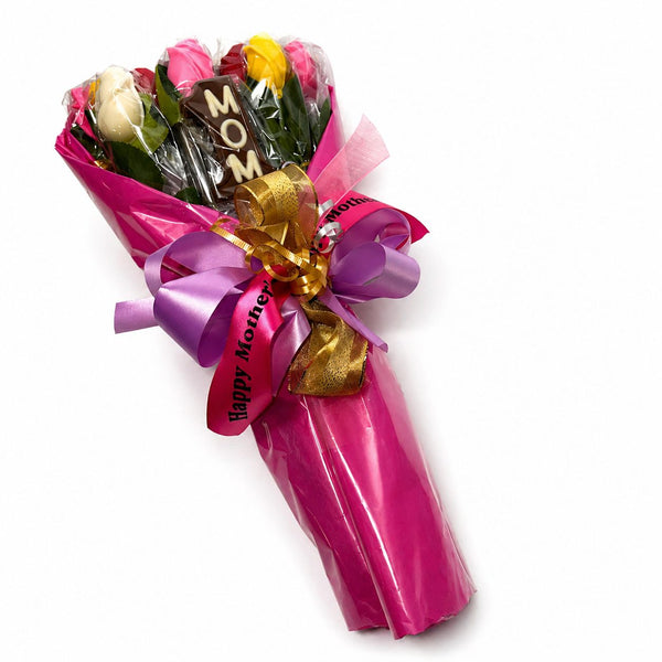 Number one mom chocolate bouquet sweet floral-style gift The Sweet Tooth North Miami Beach since 1979