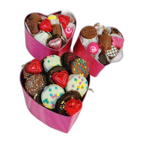 3-Tier Heart-Shaped Gift Boxes – Chocolates & Truffles
