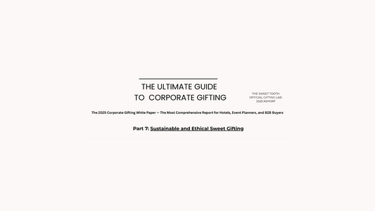 Sustainable and ethical sweet gifting guide for corporate gifts.