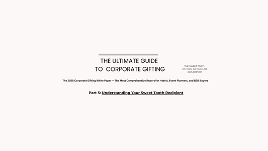 Corporate gifting guide cover: Understanding Your Sweet Tooth Recipient