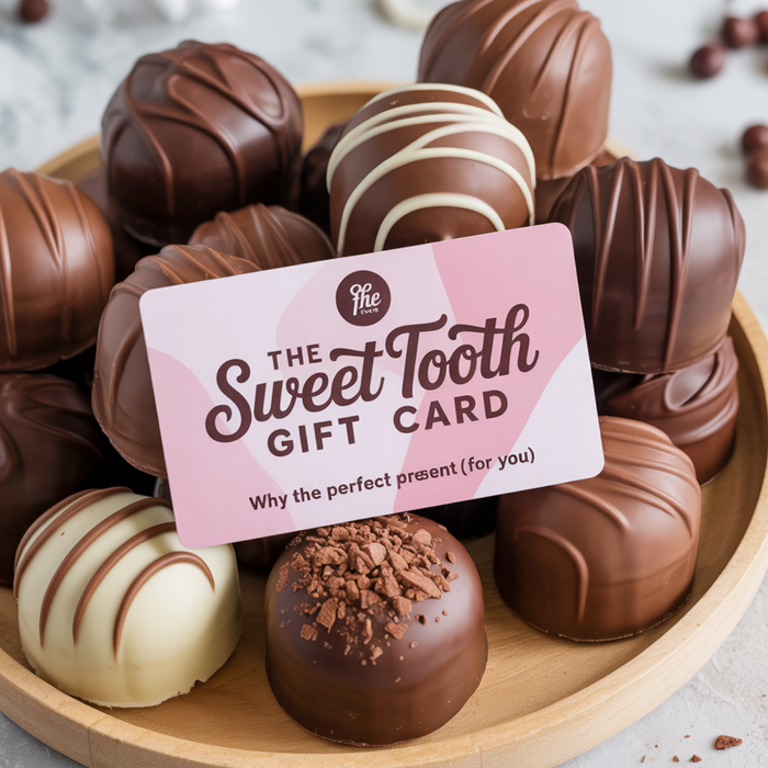 The perfect gift-a gift card from The Sweet Tooth Chocolate Factory