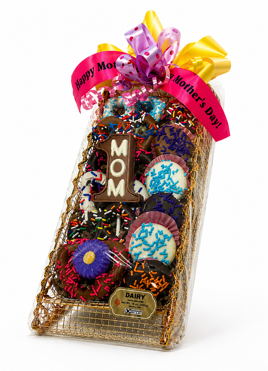 #1 Mom Chocolate Pretzel & Oreo Gift Tray