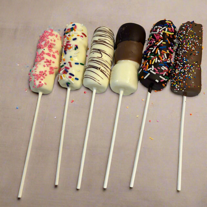 Chocolate Dipped Marshmallow sticks from The Sweet Tooth