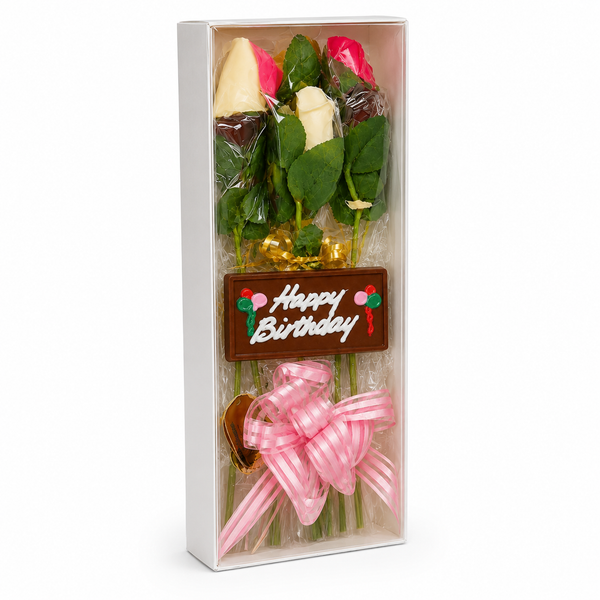 6 chocolate roses from The Sweet Tooth