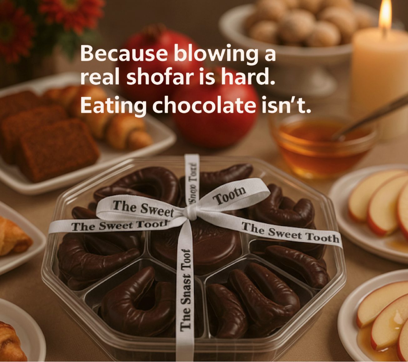 Mini Chocolate Shofar Party Pack from The Sweet Tooth
