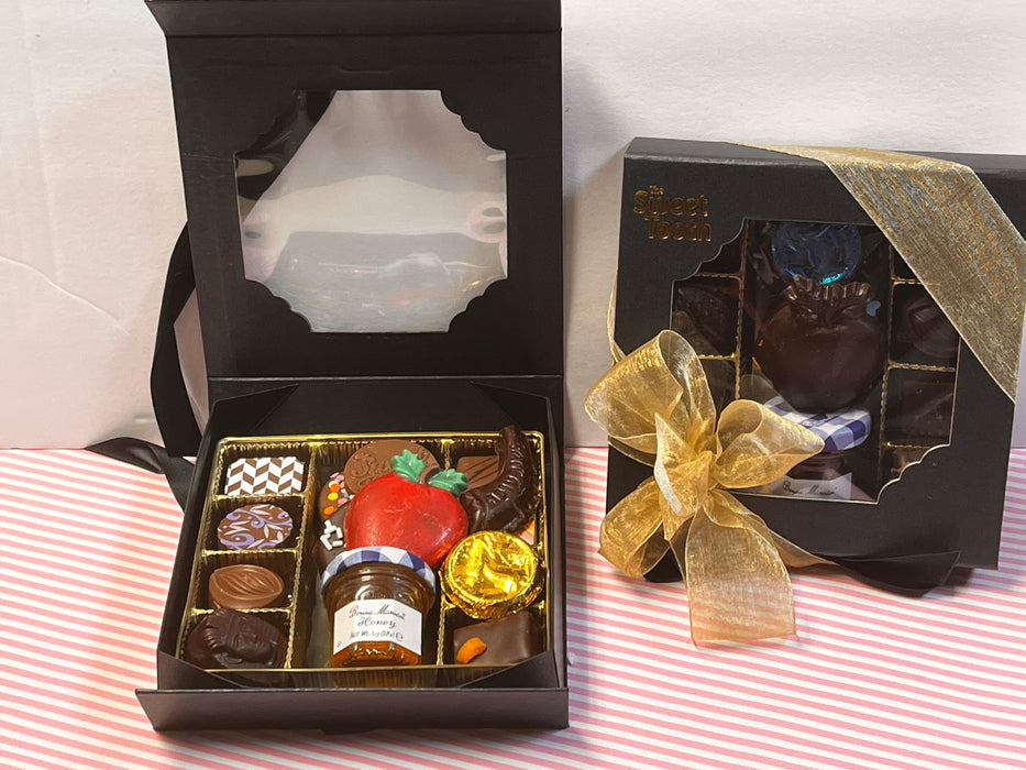 Rosh Hashana Small Gift Box of Chocolates & Honey