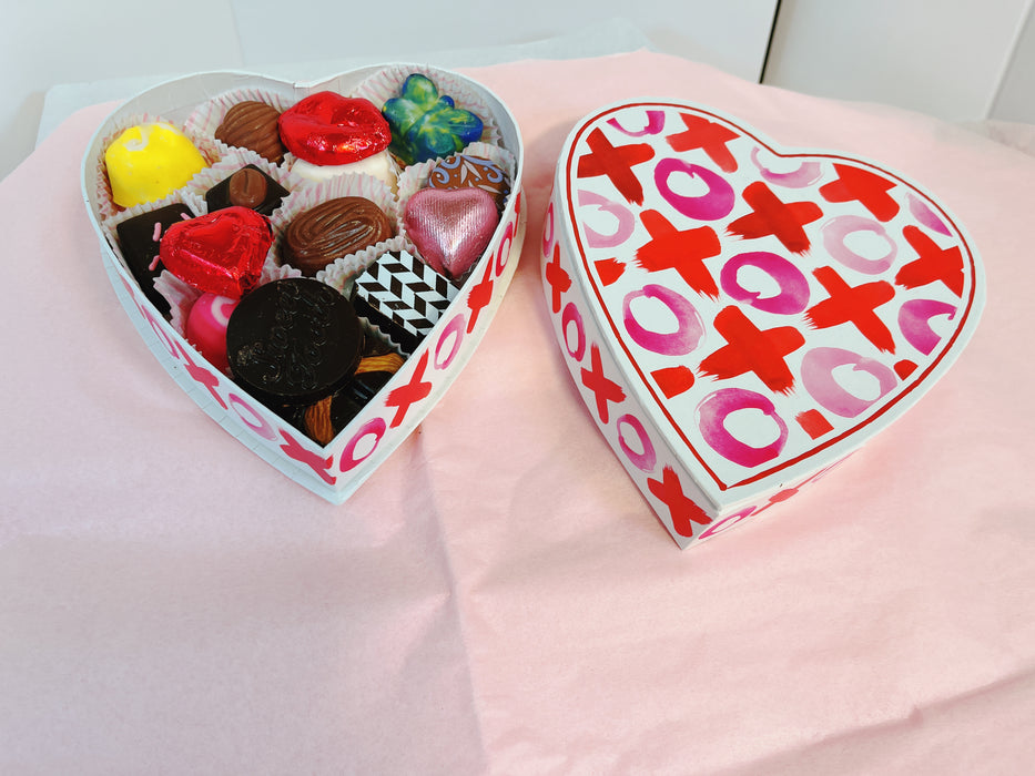 Small Heart-Shaped Box – Filled with Truffles & Chocolates