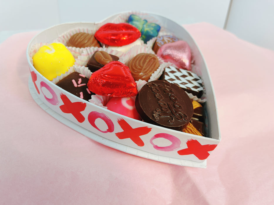 Small Heart-Shaped Box – Filled with Truffles & Chocolates