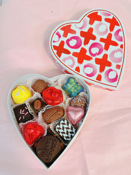 Small Heart-Shaped Box – Filled with Truffles & Chocolates