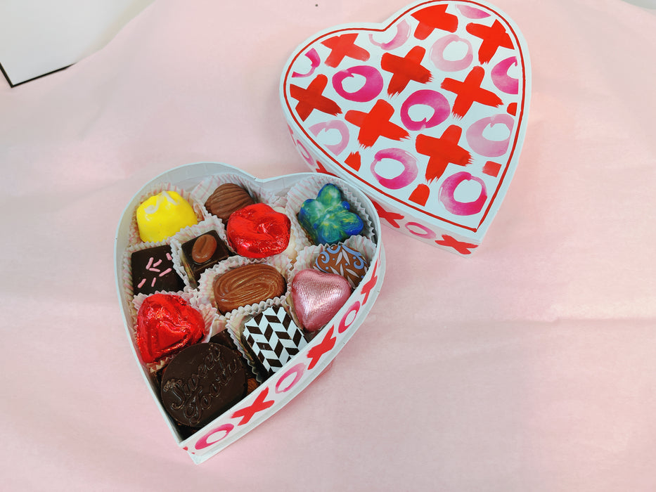 Small Heart-Shaped Box – Filled with Truffles & Chocolates