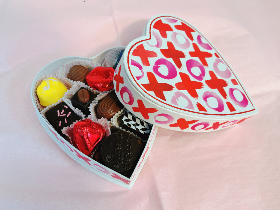 Small Heart-Shaped Box – Filled with Truffles & Chocolates