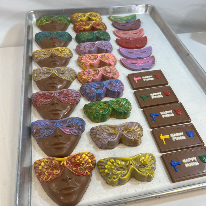 Chocolate Purim Masks