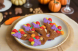 Thanksgiving Themed Chocolate Cornucopias