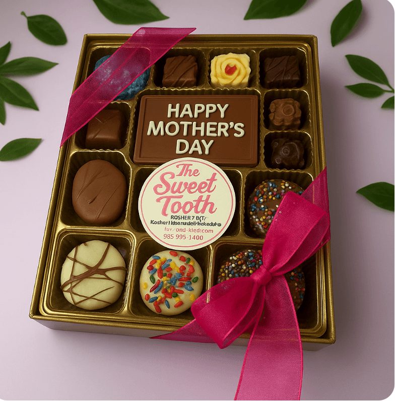 Mother’s Day Signature Chocolate Gift Box – 15 Pieces + Chocolate Greeting Card from The Sweet Tooth