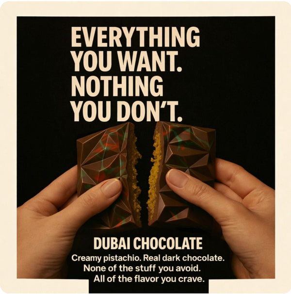 Gluten-Free & Vegan Dubai Chocolate Bar from The Sweet Tooth