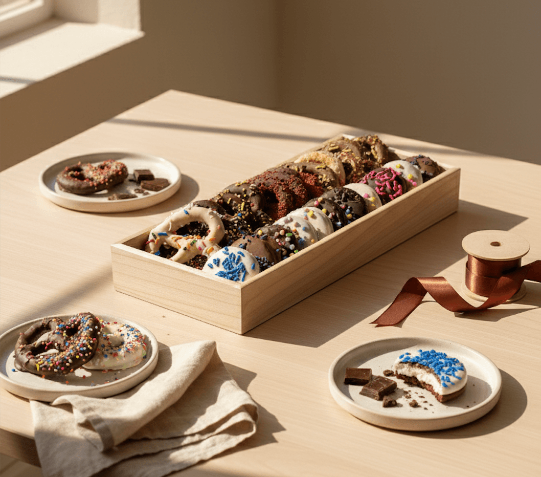 Chocolate Dipped Pretzel & Oreo Tray