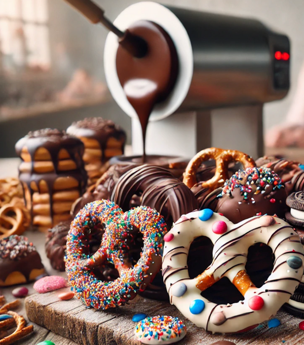 Chocolate Dipped Pretzel Rounds