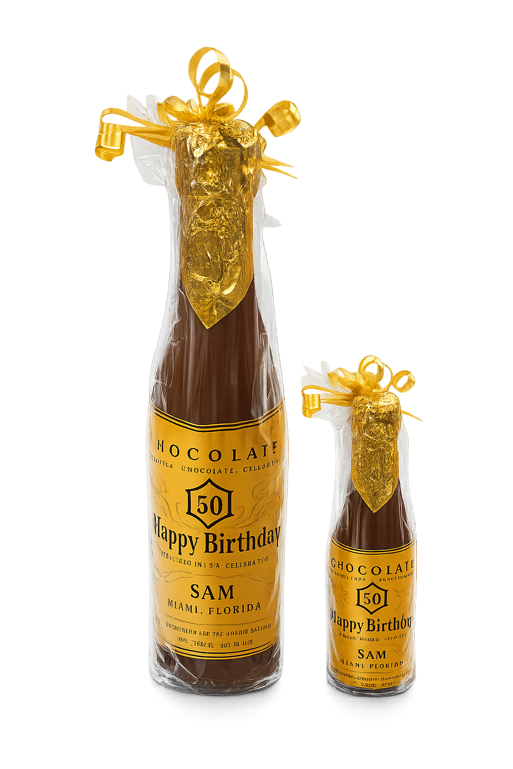 Chocolate Champagne Bottle-Personalized