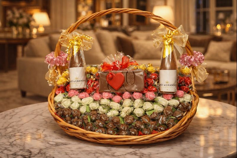 The Grand Edition: Chocolate Rose Statement Basket