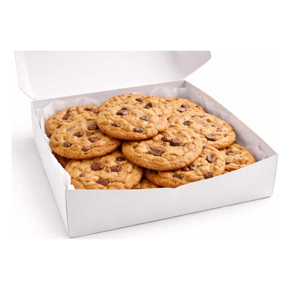 Sweet Tooth chocolate chip cookies in a gift box