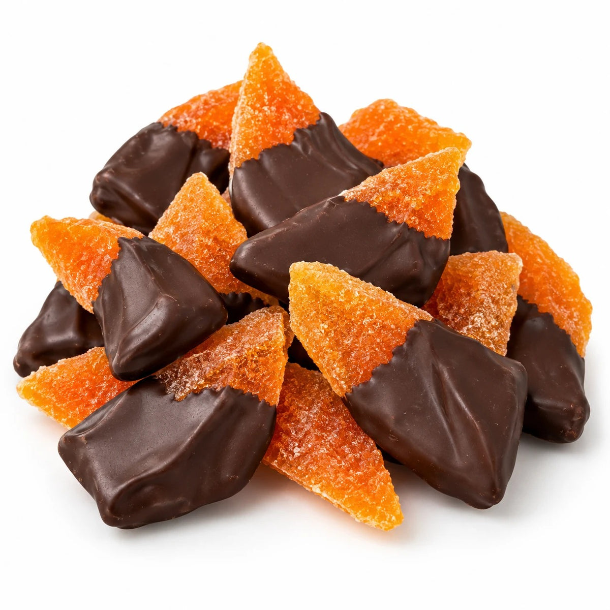Dark chocolate dipped dried papaya from The Sweet Tooth