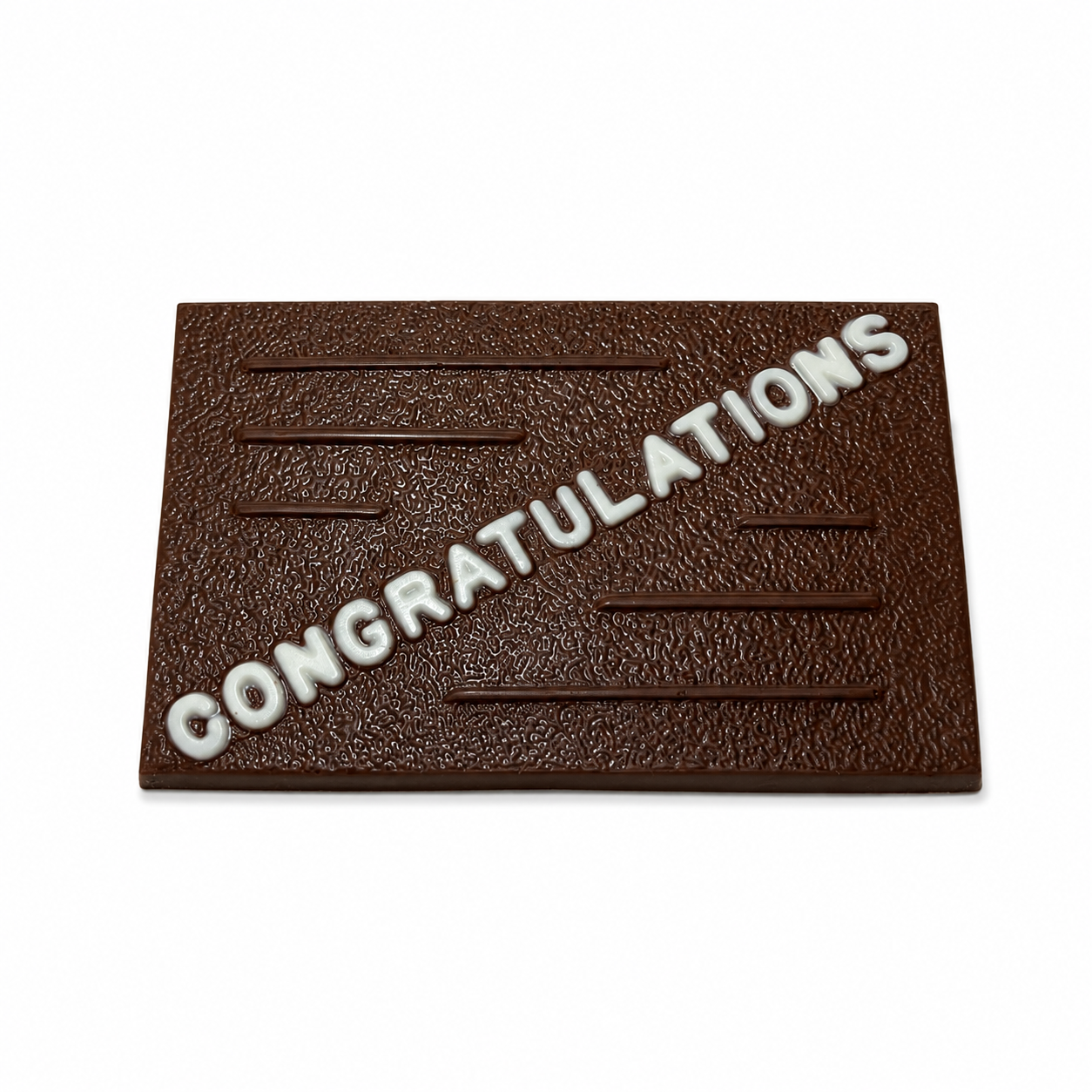 Chocolate congratulations plaque - edible celebration gift for milestones - The Sweet Tooth North Miami Beach - since 1979