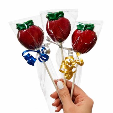 Rosh Hashanah Chocolate Apple Lollipop