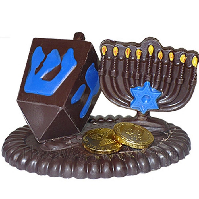 Chocolate Dreidel & Menorah