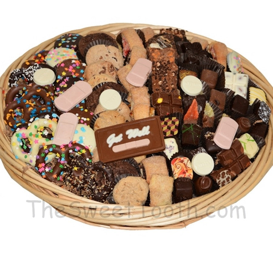 Large Round Basket: Get Well