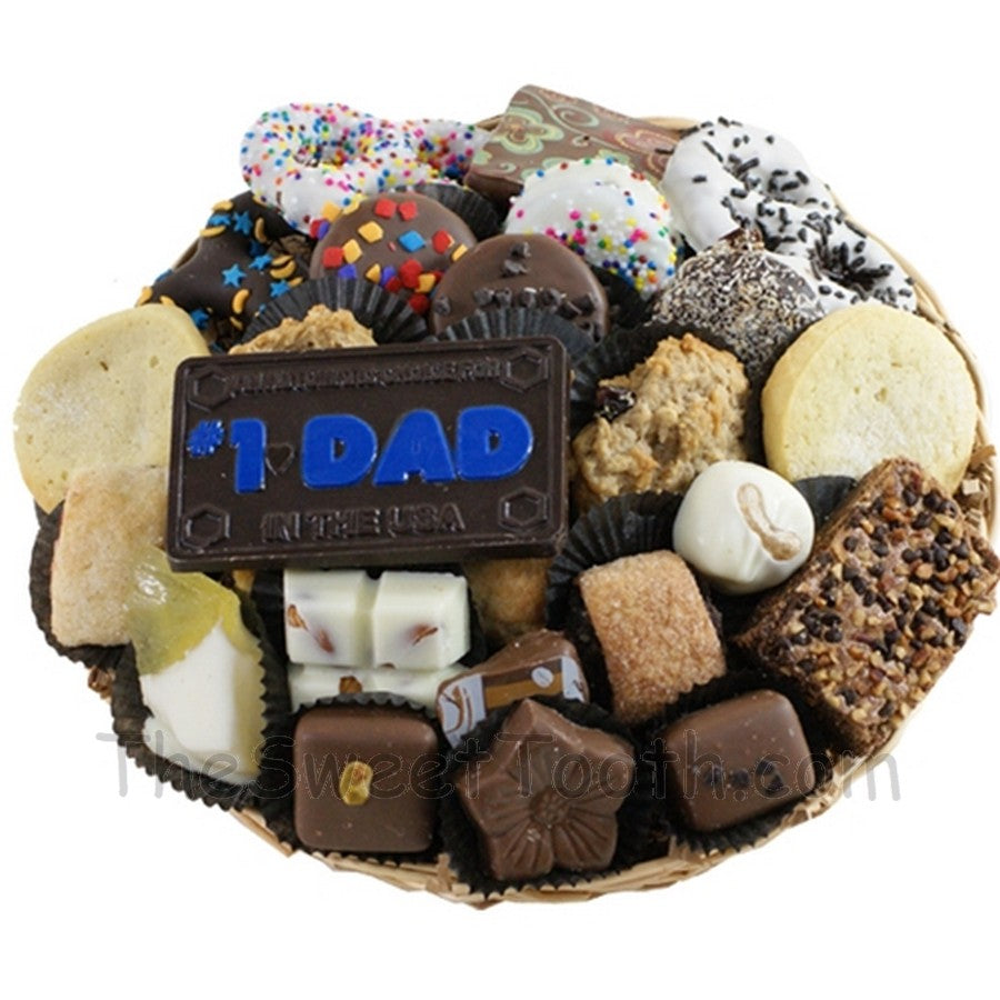 Small Round Basket: Father's Day