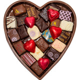 Lg. Chocolate Heart Box - Large Chocolate Heart Box