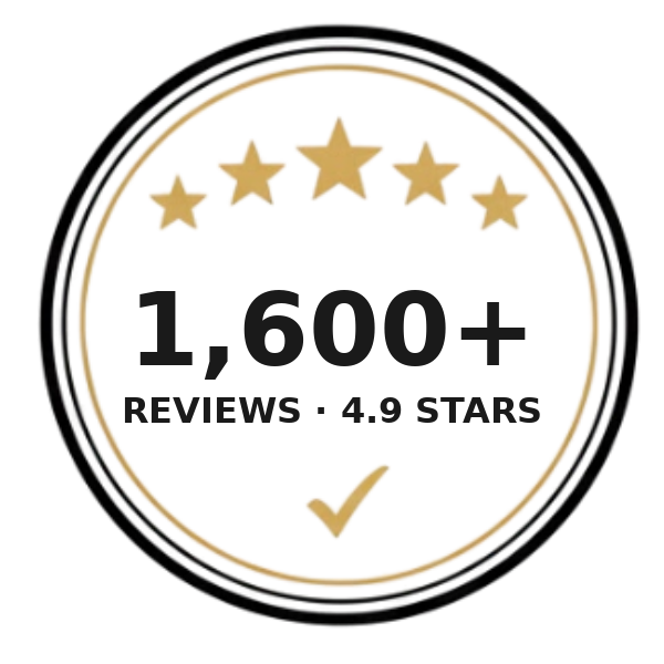 1,600+ Reviews · 4.9 Stars · The Sweet Tooth